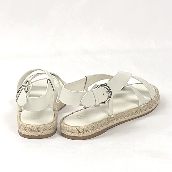 Marc Fisher LTD Tallia Leather Platform Espadrille Criss-Cross Strap Sandal 9.5 - Picture 5 of 8